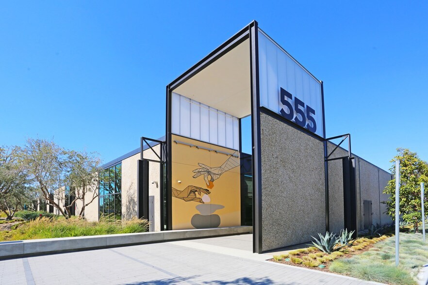 Exterior of 555 Aviation, an office-campus repositioning in El Segundo